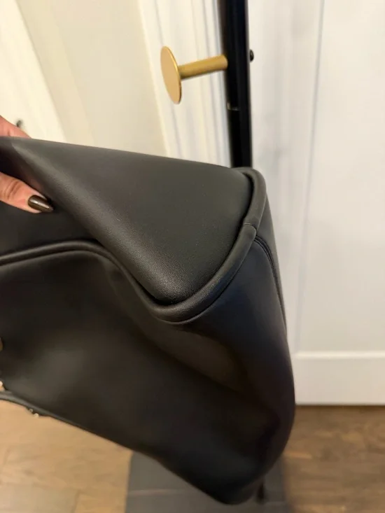 A|X Armani Exchange Black Studded Tote Bag Zip Top Large Shoulder Bag - Picture 9 of 9